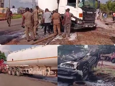 Gas tanker crash